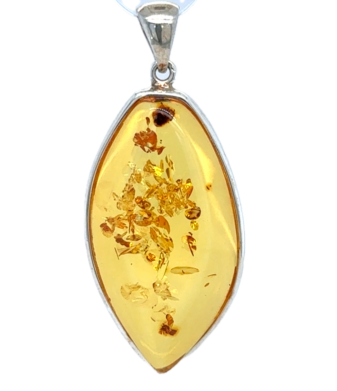 Sterling Silver Baltic Amber Pendant