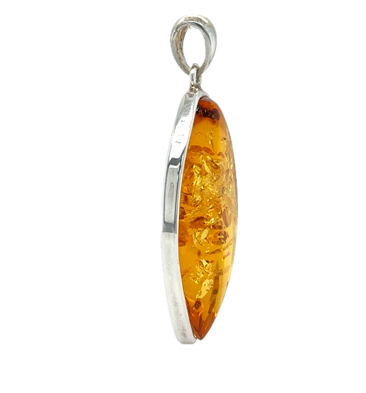 Sterling Silver Baltic Amber Pendant