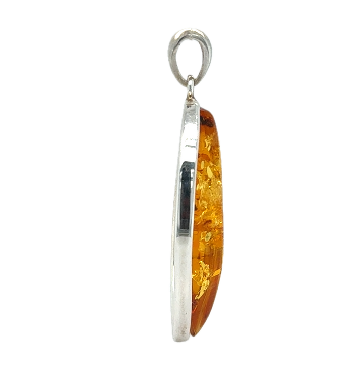 Sterling Silver Baltic Amber Pendant