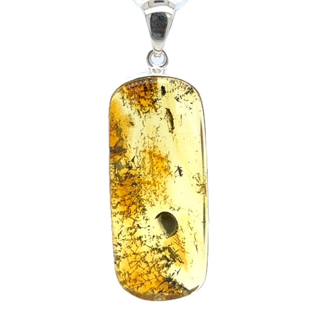 Sterling Silver Baltic Amber Pendant