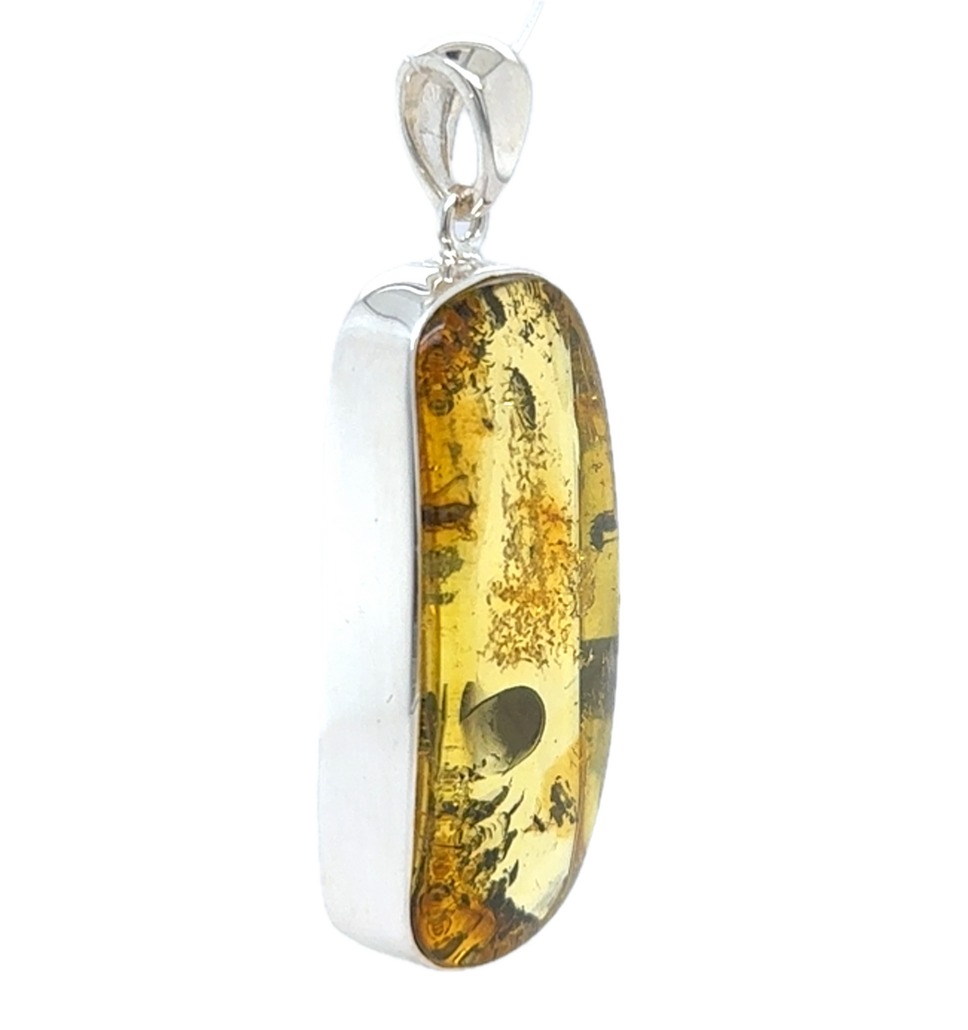 Sterling Silver Baltic Amber Pendant