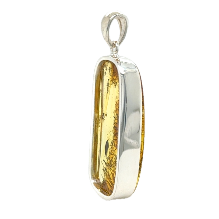 Sterling Silver Baltic Amber Pendant