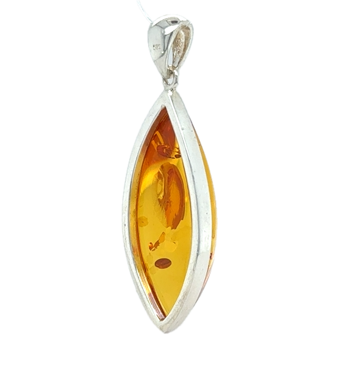 Sterling Silver Baltic Amber Pendant