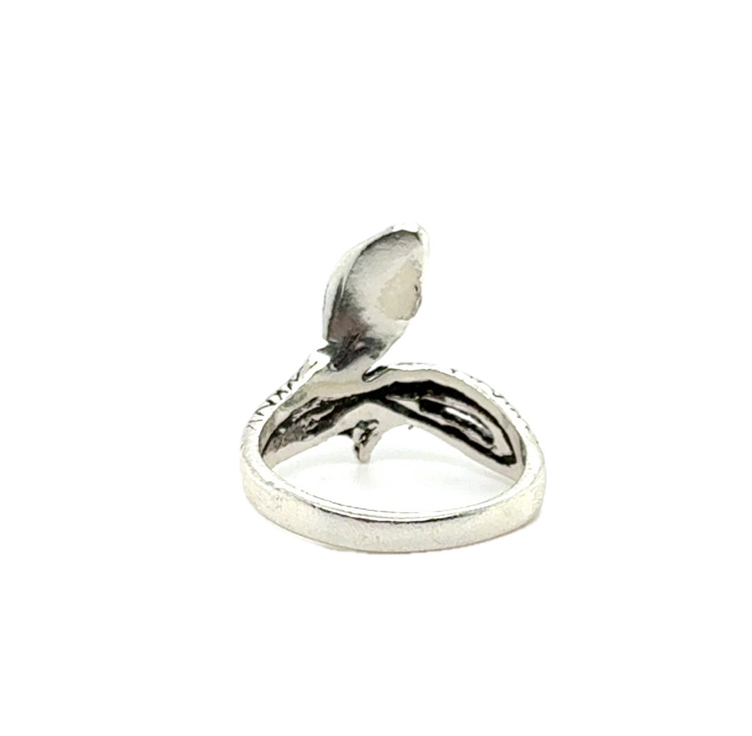 Sterling Silver Blackened Snake Ring