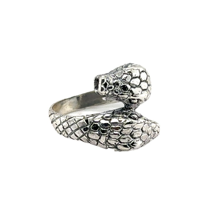 Sterling Silver Blackened Snake Ring