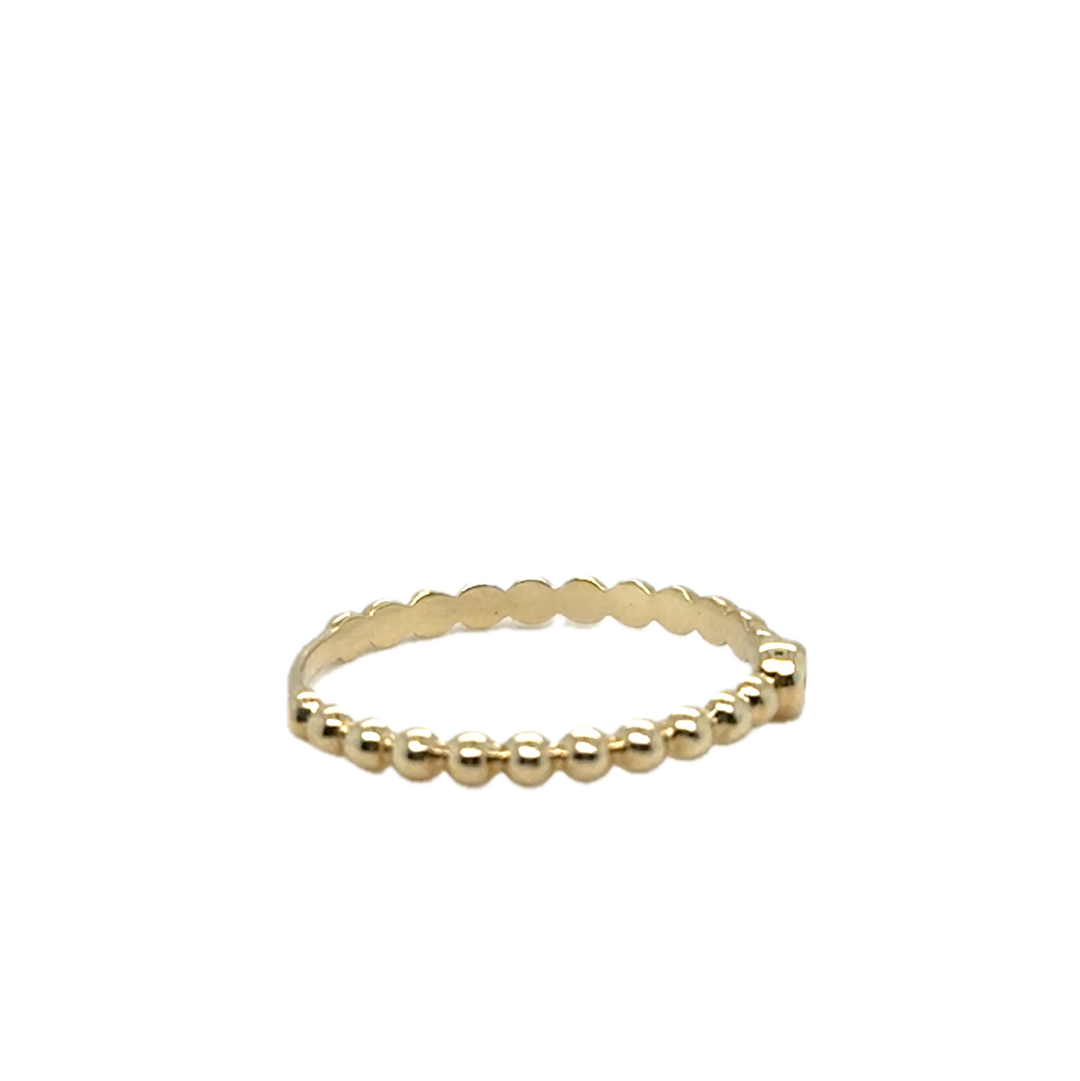 9ct Yellow Gold CZ Ball Ring