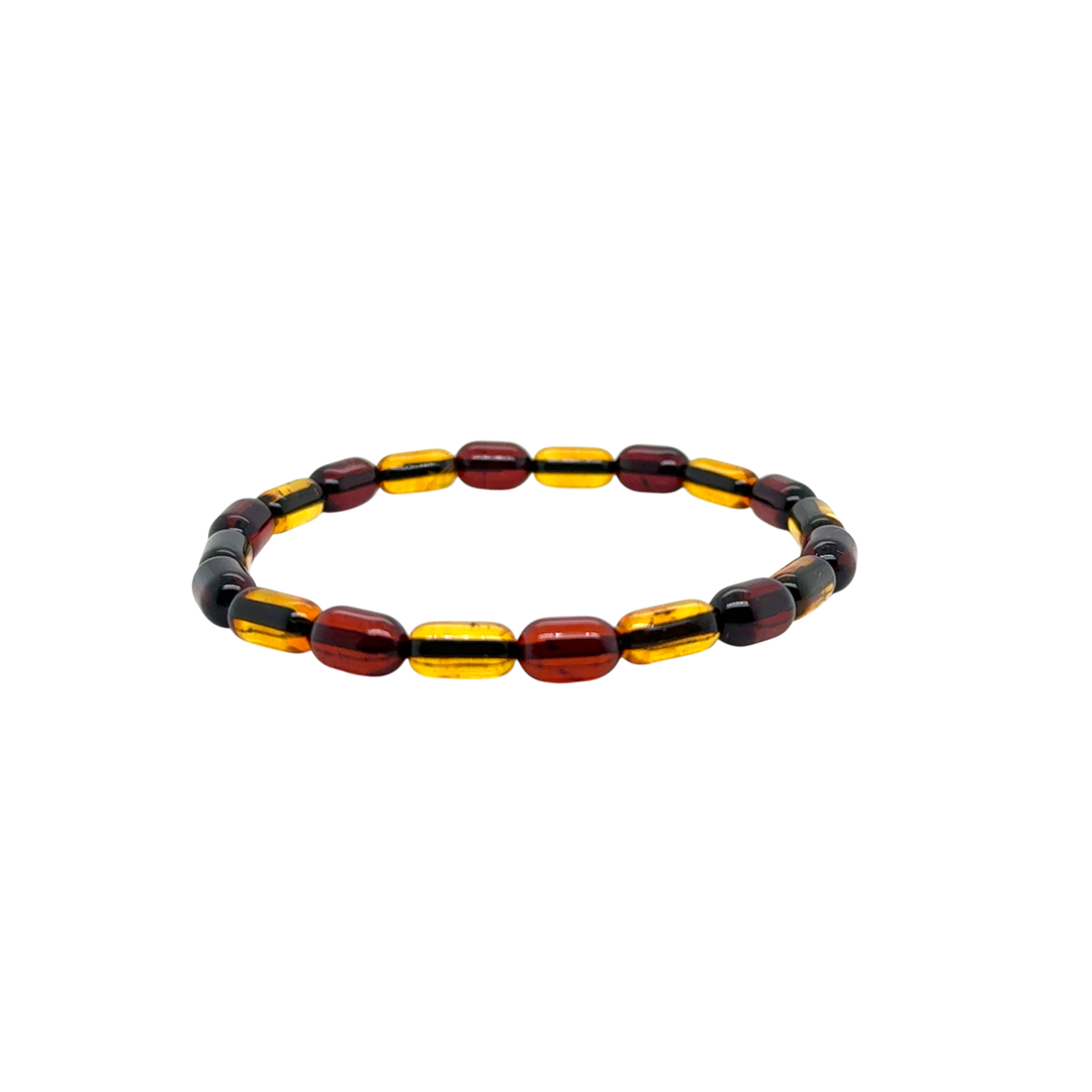 Baltic Amber Beaded Stretch Bracelet