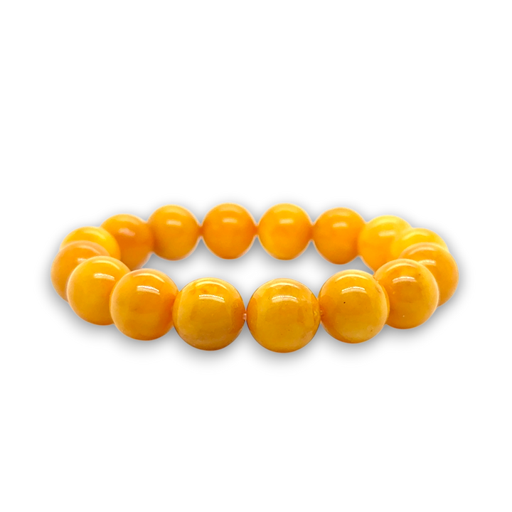 Baltic Amber Beaded Stretch Bracelet