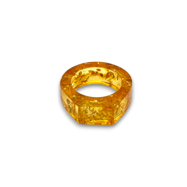 Baltic Amber Infinity Signet Ring