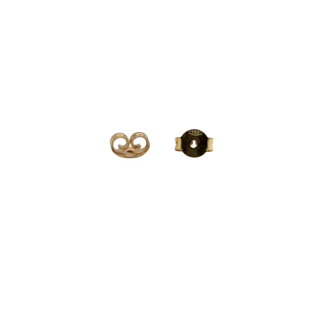 18ct Yellow Gold Claw Set Diamond Stud Earrings