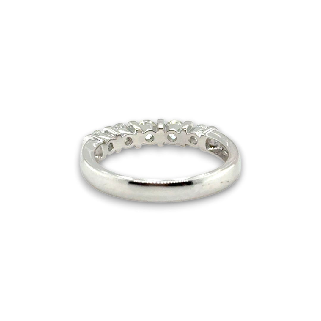 18ct White Gold Half Eternity Diamond Ring