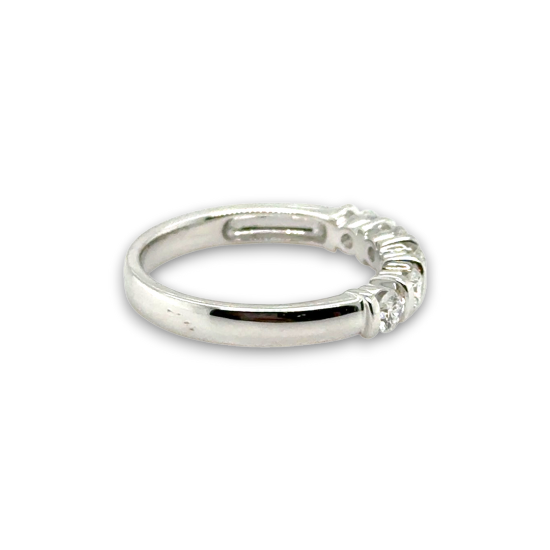 18ct White Gold Half Eternity Diamond Ring