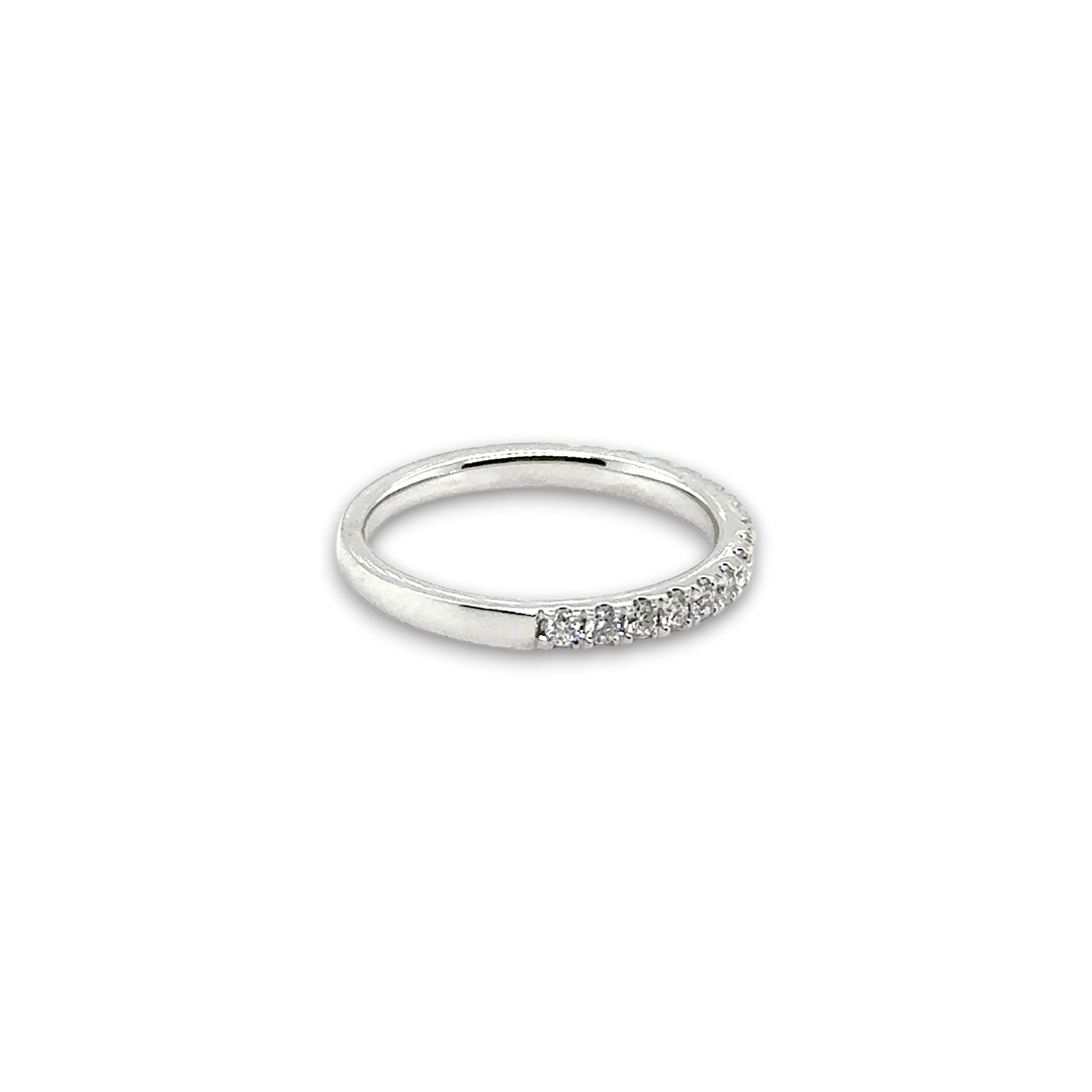 18ct White Gold Half Eternity Diamond Ring