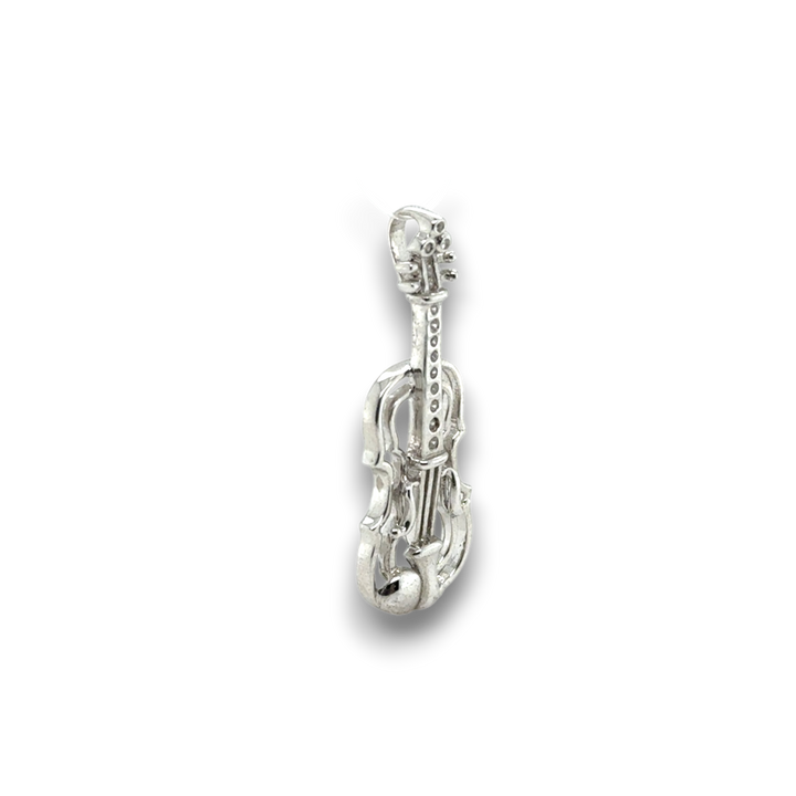 Sterling Silver Violin Pendant