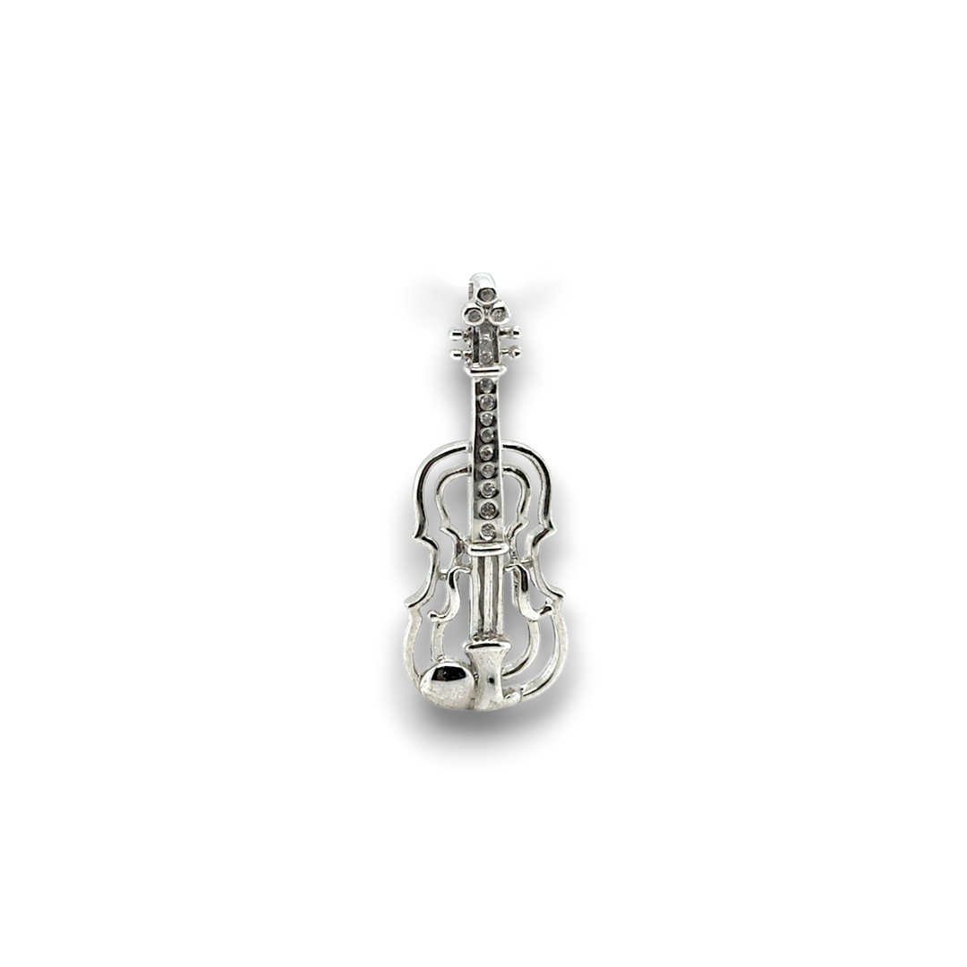 Sterling Silver Violin Pendant