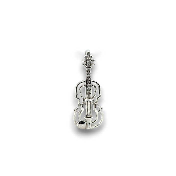 Sterling Silver Violin Pendant