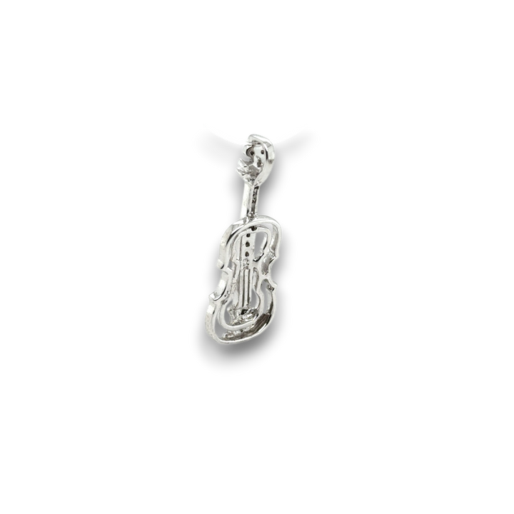 Sterling Silver Violin Pendant
