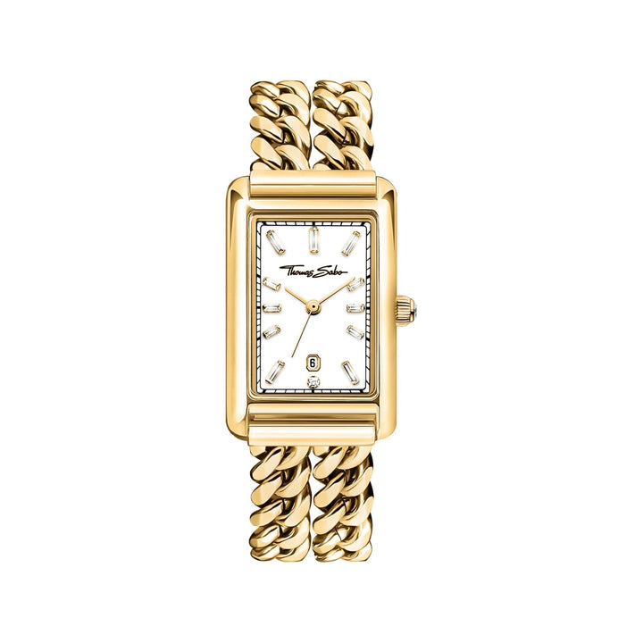 THOMAS SABO Ladies Rectangular Watch in Gold