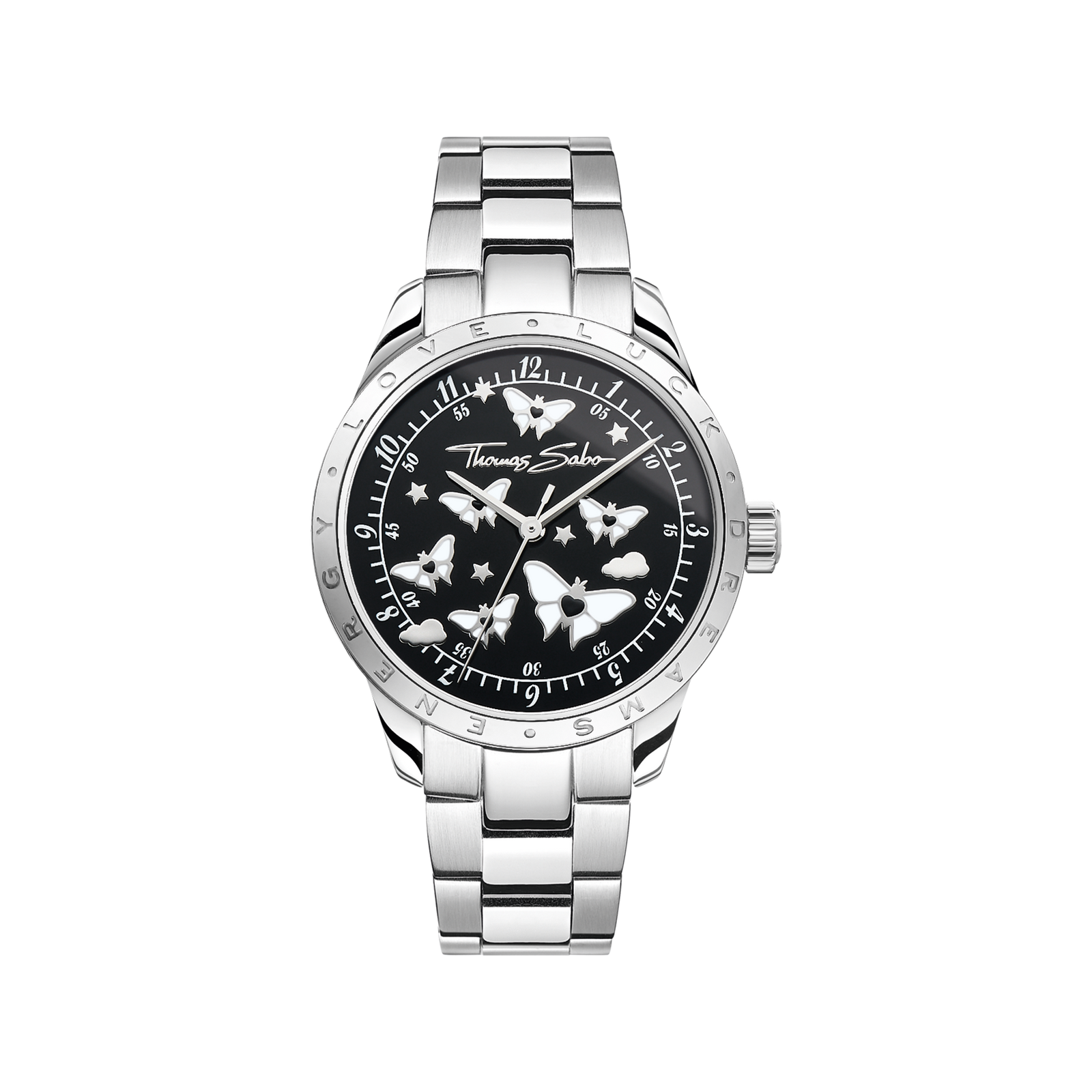 THOMAS SABO Luminescent Butterfly Watch Black Dial - B & S Lyncris Jewellers