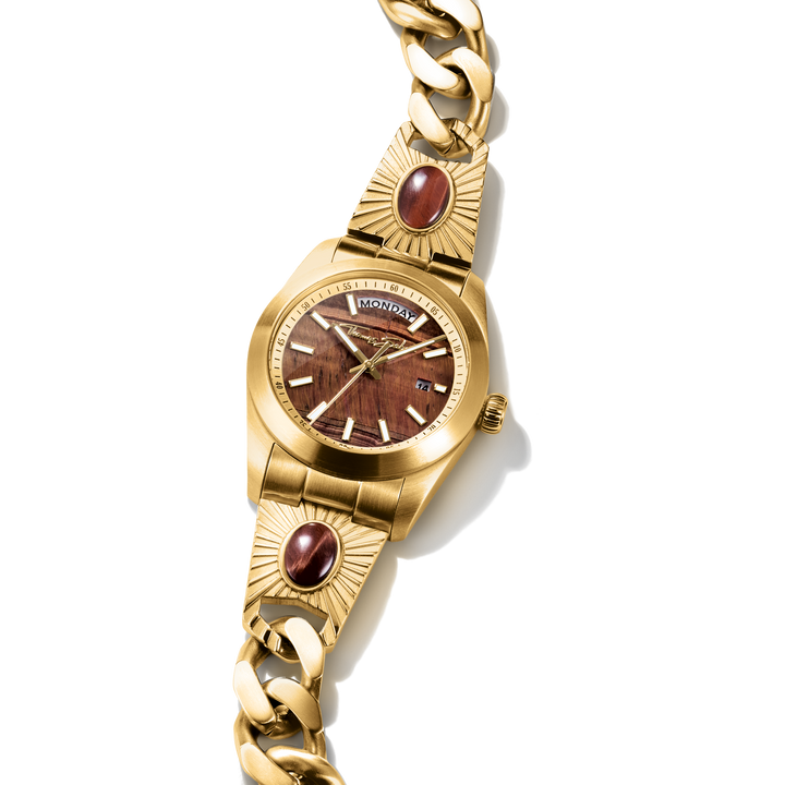 THOMAS SABO Elyndra Watch with red tiger eye dial 36 mm