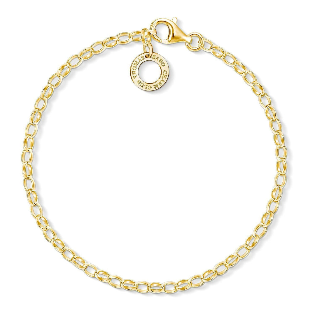 THOMAS SABO Charm Bracelet "Classic Fine Link" Gold Plated