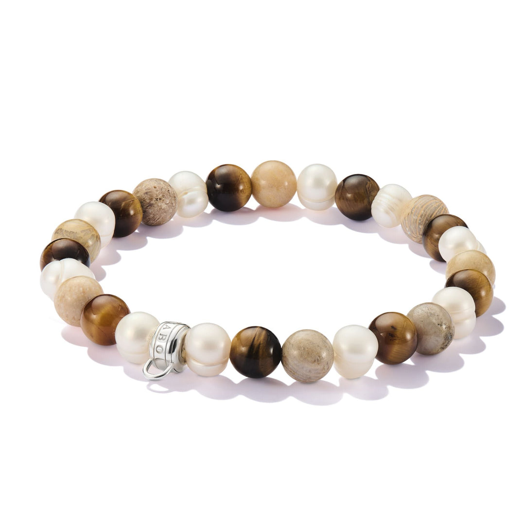 THOMAS SABO Charm Bracelet with Jasper &amp; Tiger&