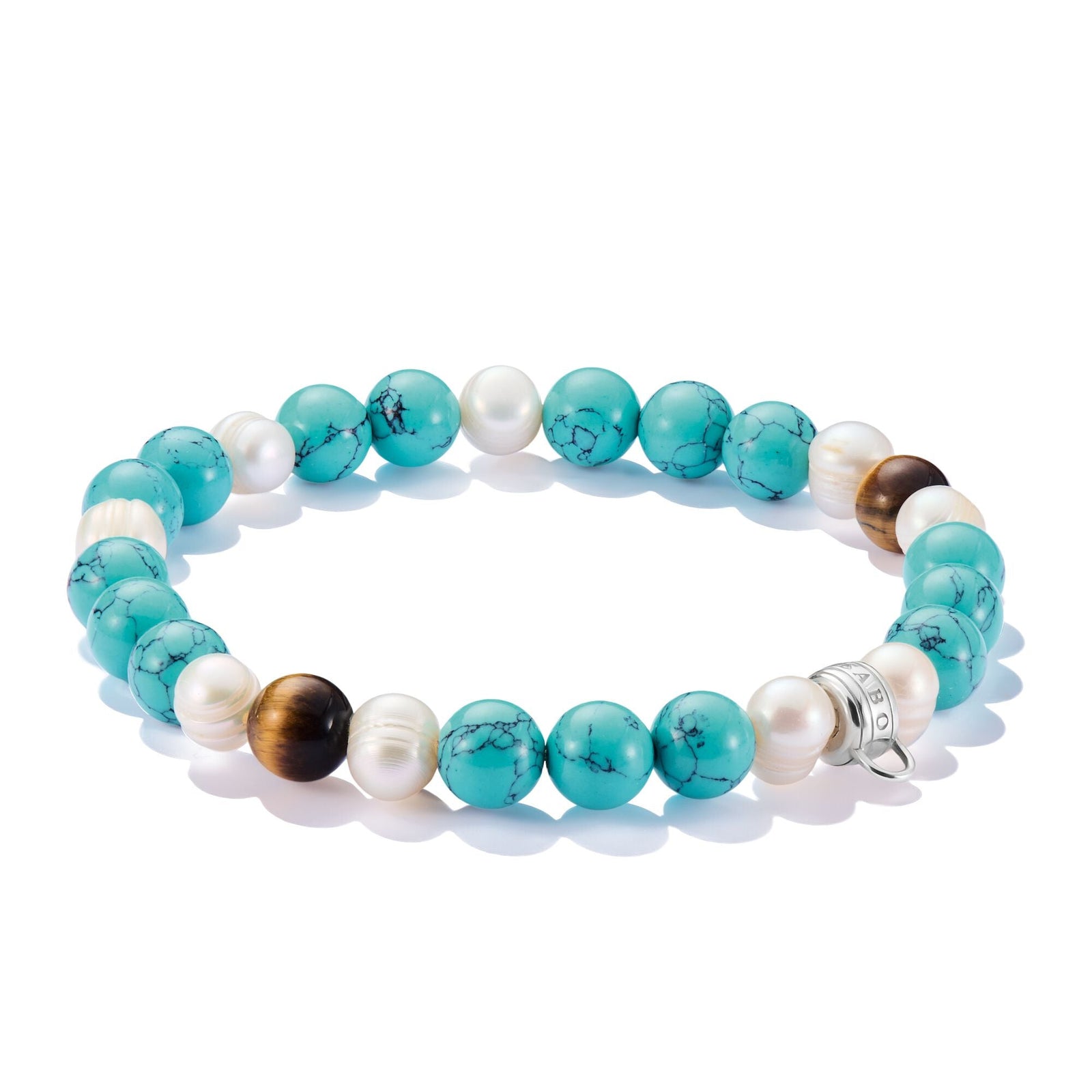 THOMAS SABO Charm Bracelet with colourful beads - B & S Lyncris Jewellers