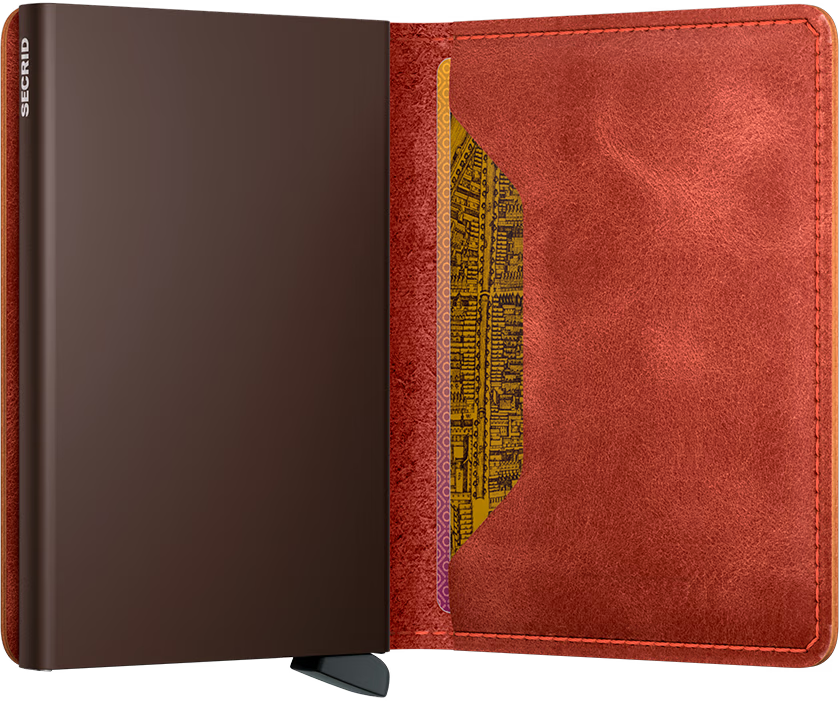 SECRID Slimwallet Vintage Orange RFID Wallet SC4772 - B & S Lyncris Jewellers