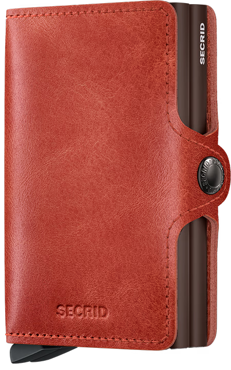 SECRID Twinwallet Vintage Orange RFID Wallet SC4789