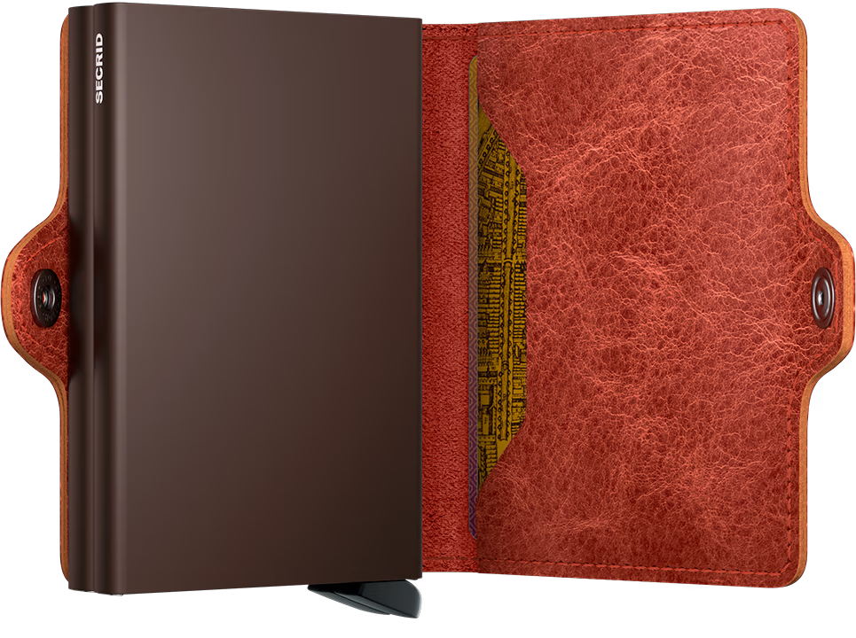 SECRID Twinwallet Vintage Orange RFID Wallet SC4789