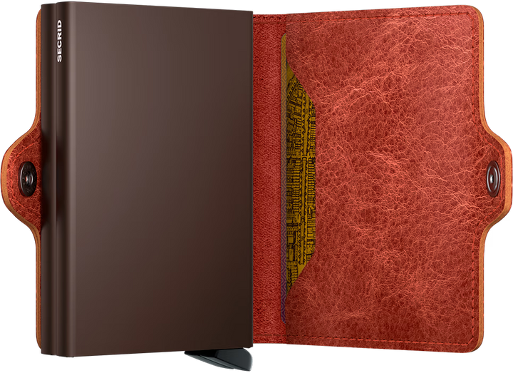 SECRID Twinwallet Vintage Orange RFID Wallet SC4789