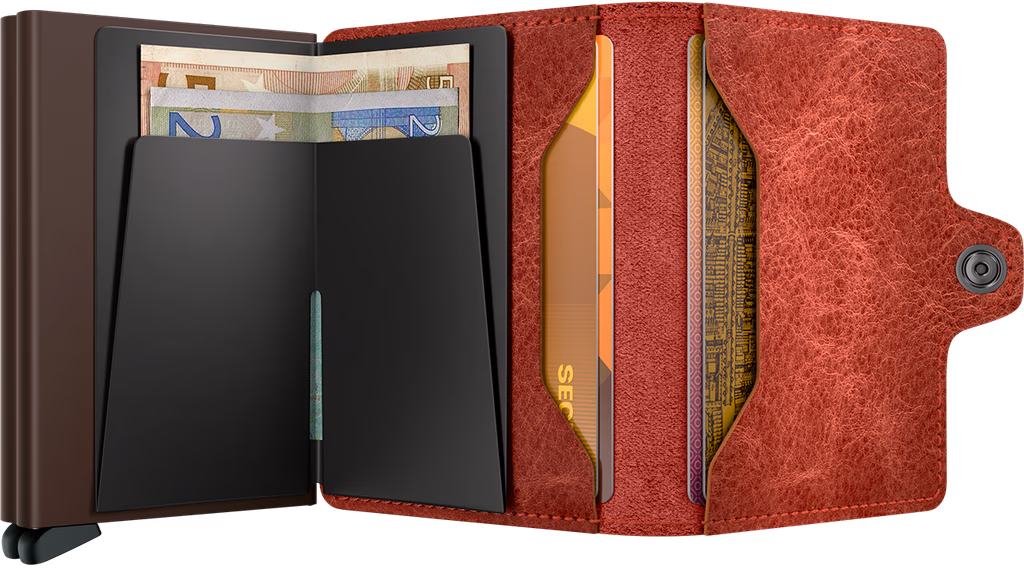 SECRID Twinwallet Vintage Orange RFID Wallet SC4789