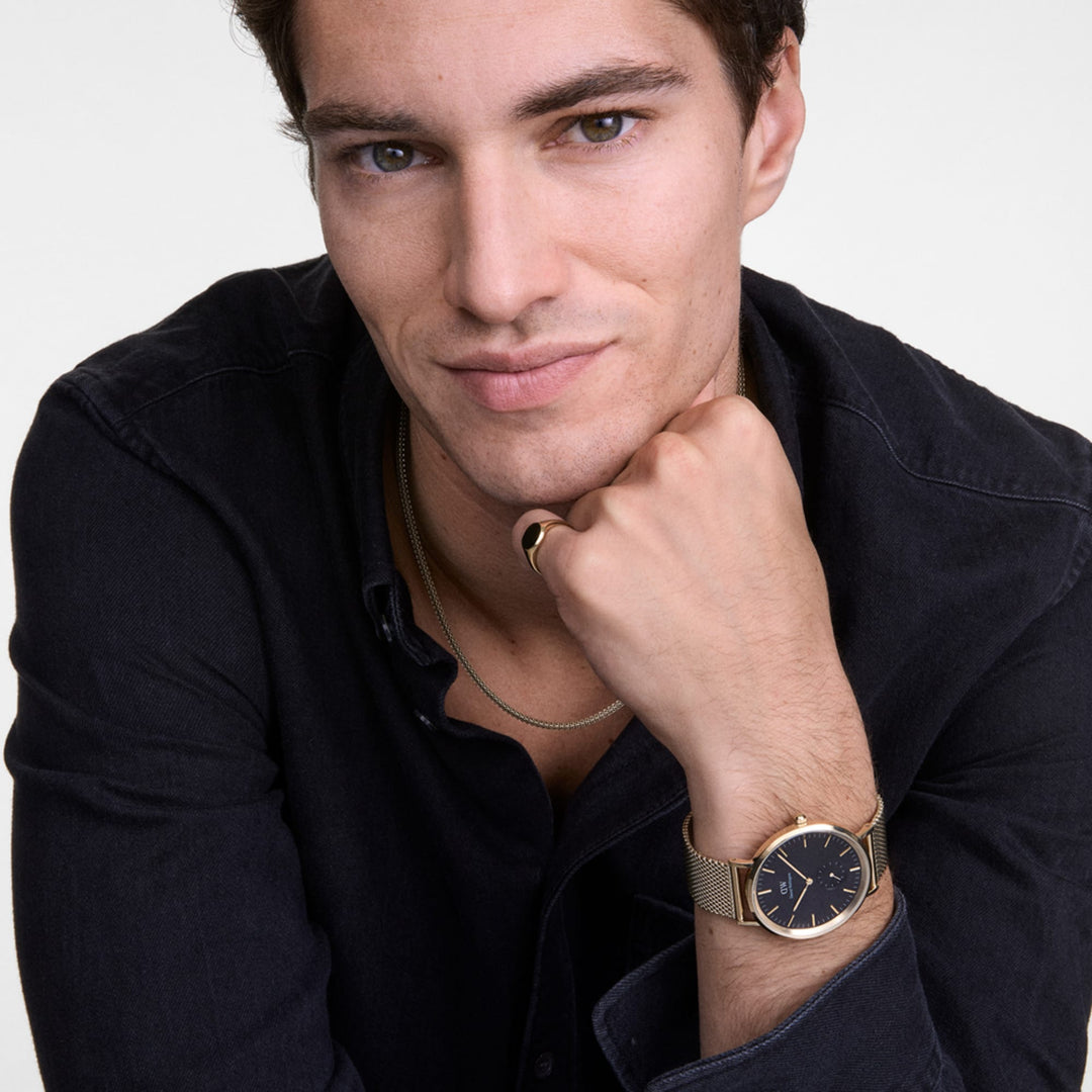 Daniel Wellington Tide Mesh Necklace Rose Gold 2.8