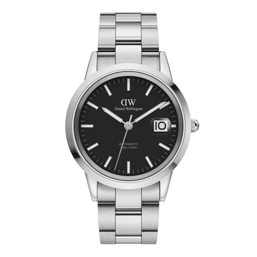 Daniel Wellington Iconic Link Automatic 40 Silver &amp; Black Watch