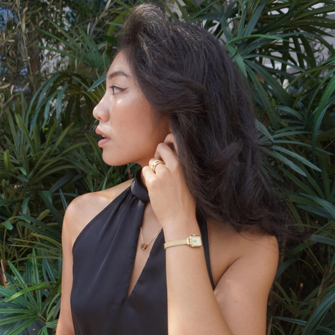 Daniel Wellington Quadro Mini Evergold Champagne Watch