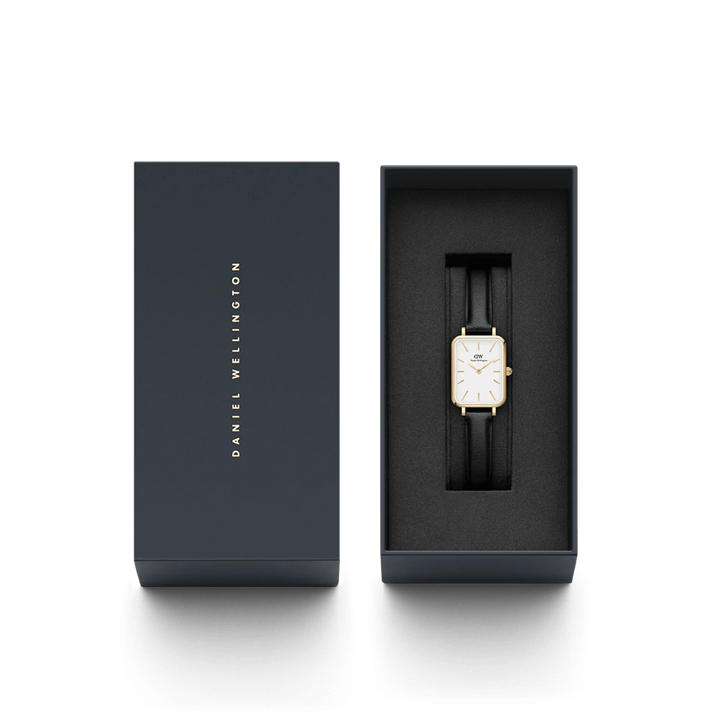 Daniel Wellington Quadro 20X26 Pressed Sheffield Gold & White Watch