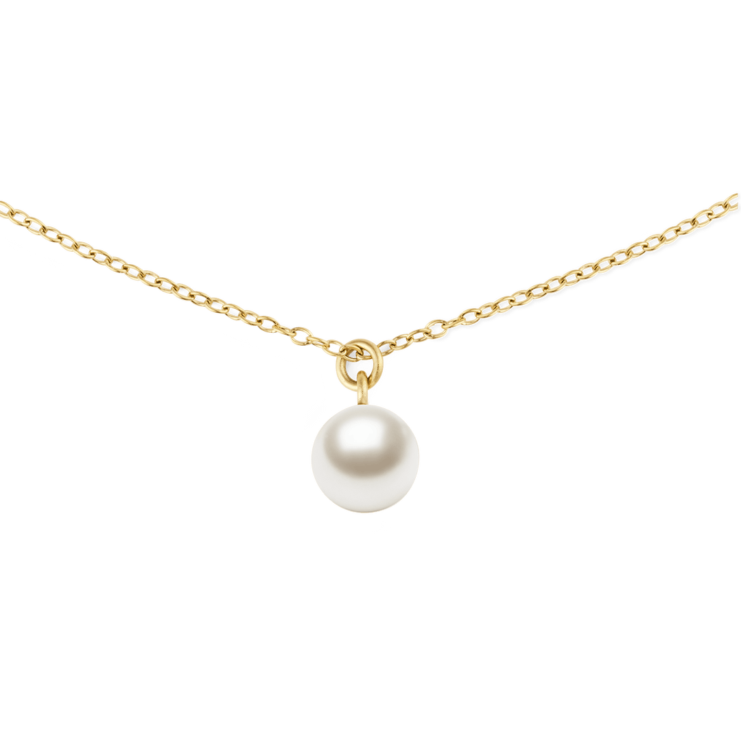 Daniel Wellington Pearl Necklace Gold - B &amp; S Lyncris Jewellers