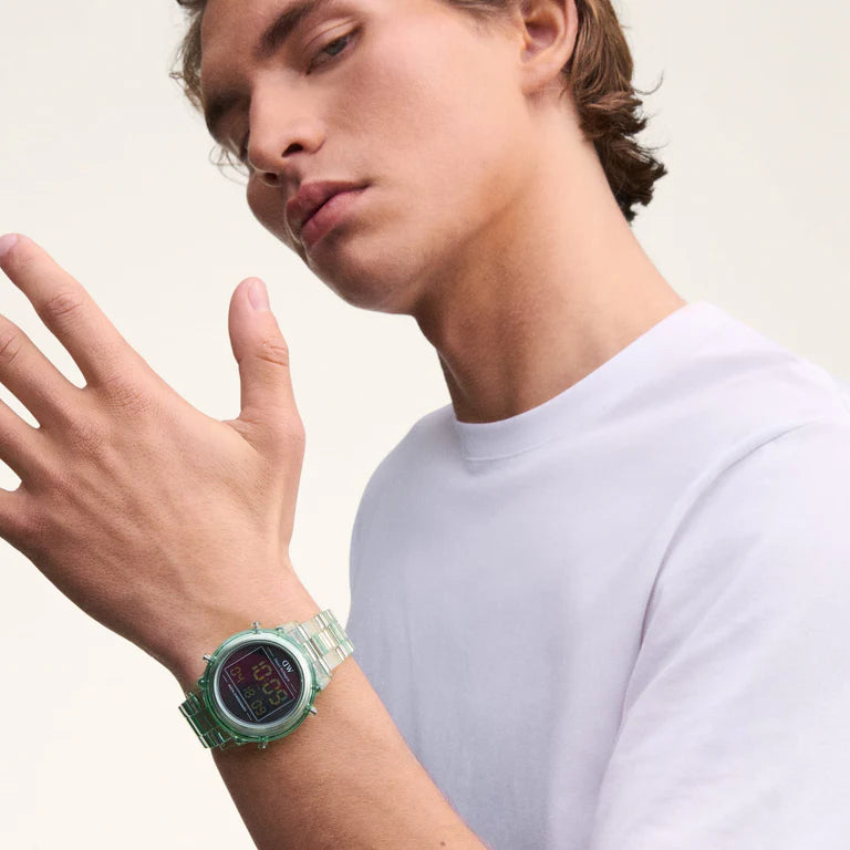 Daniel Wellington Retro Digital Light Green Watch - B & S Lyncris Jewellers