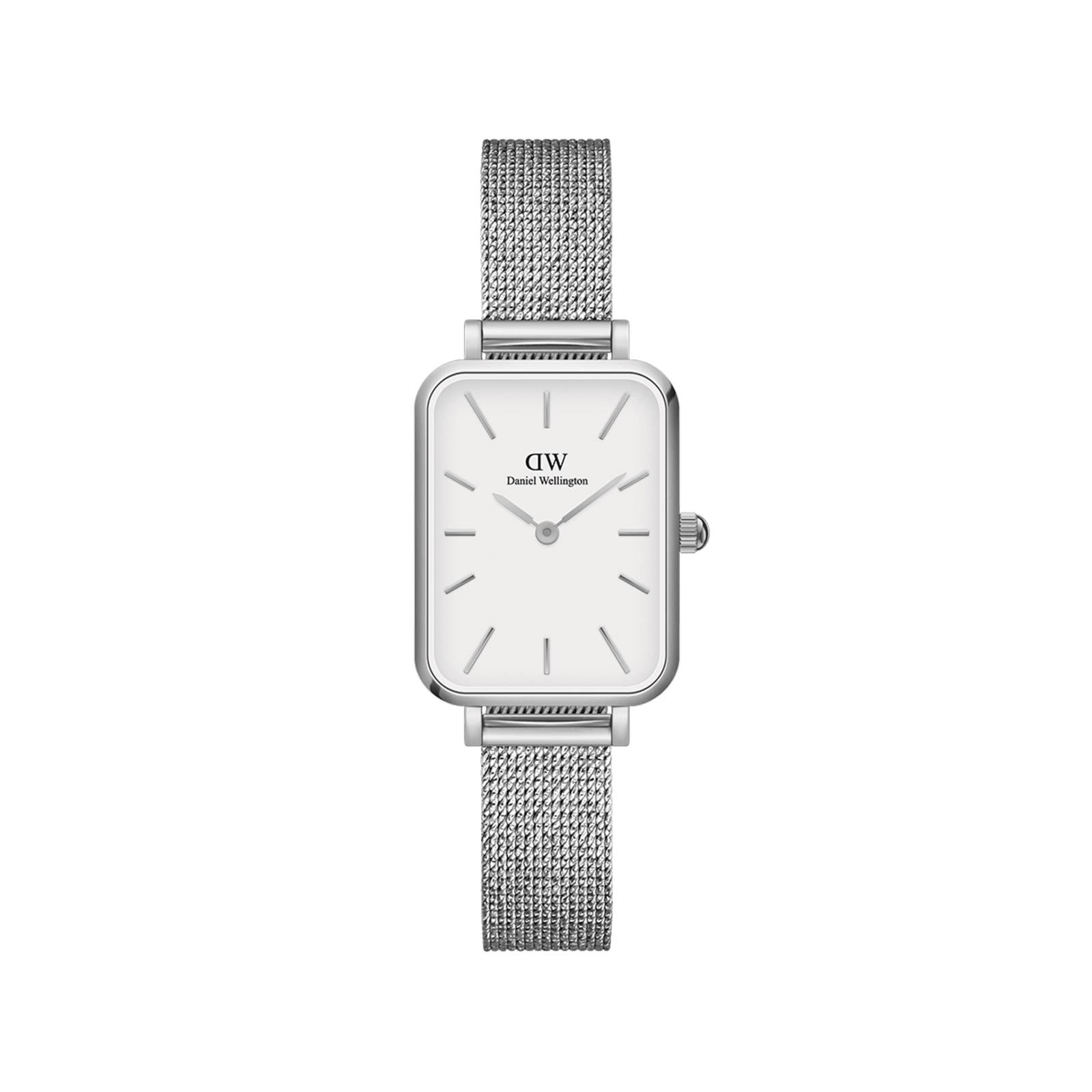 Daniel Wellington Quadro 20X26 Pressed Sterling Silver & White Watch - B & S Lyncris Jewellers