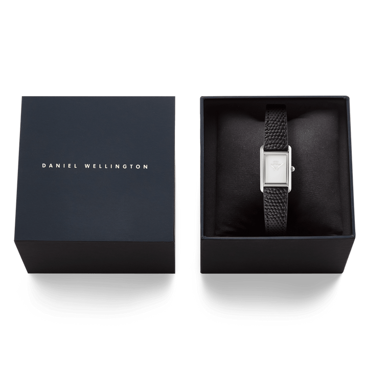 Daniel Wellington Bound Mini Black Lizard Silver