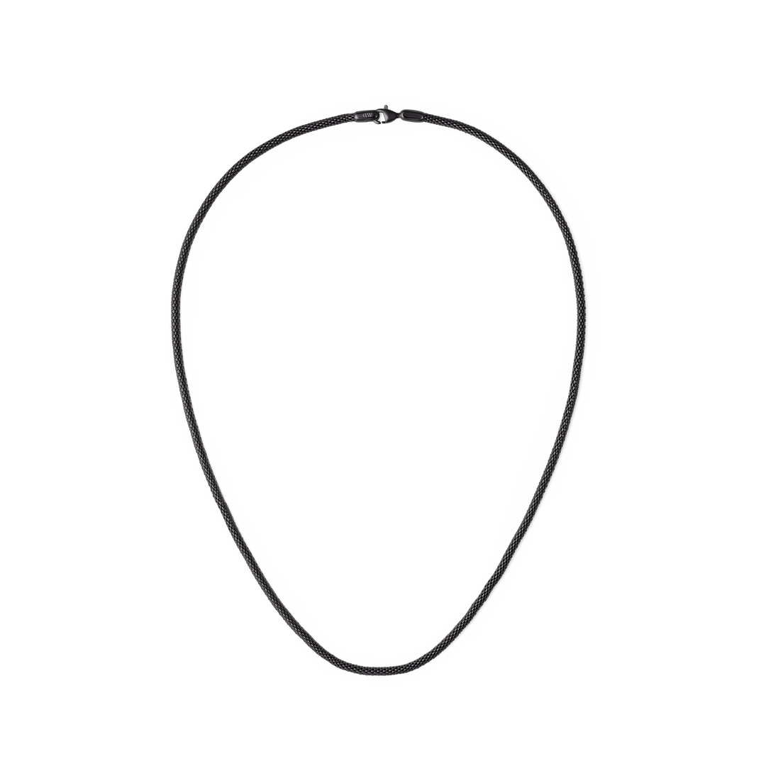 Daniel Wellington Tide Mesh Necklace Black 2.8