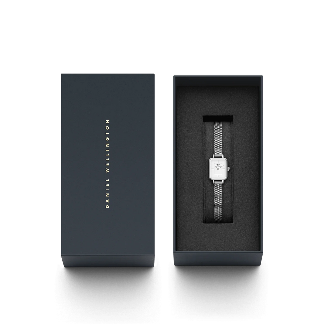 Daniel Wellington Quadro Mini 15x18 Sterling S White Watch