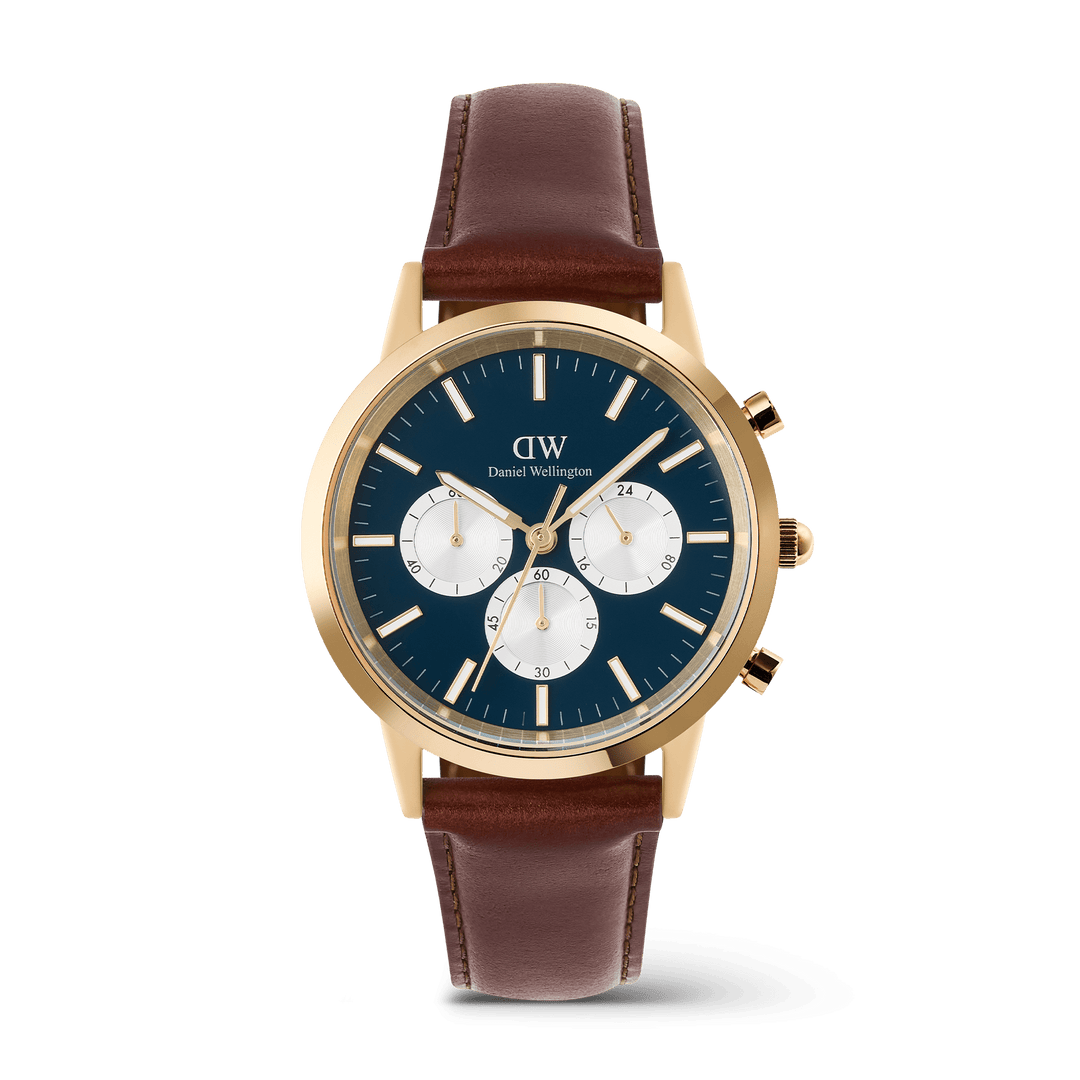 Daniel Wellington Iconic Chronograph St Mawes Arctic Panda Gold