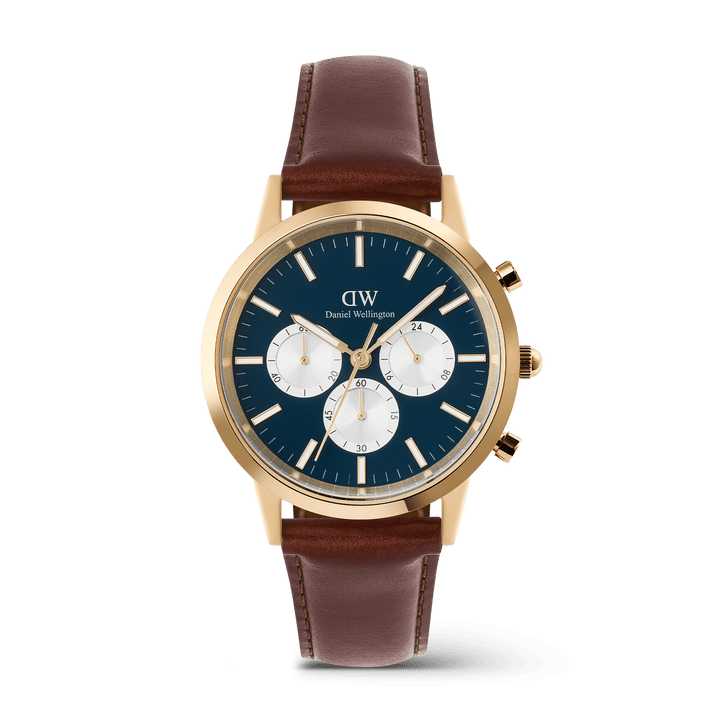 Daniel Wellington Iconic Chronograph St Mawes Arctic Panda Gold
