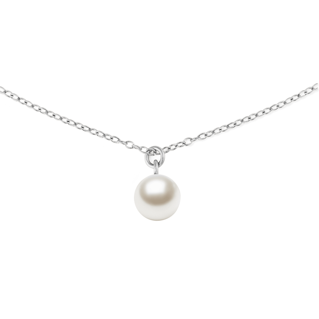 Daniel Wellington Pearl Necklace Silver