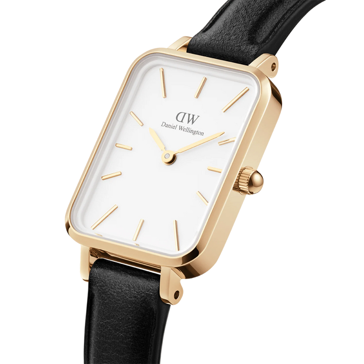 Daniel Wellington Quadro 20X26 Pressed Sheffield Gold & White Watch