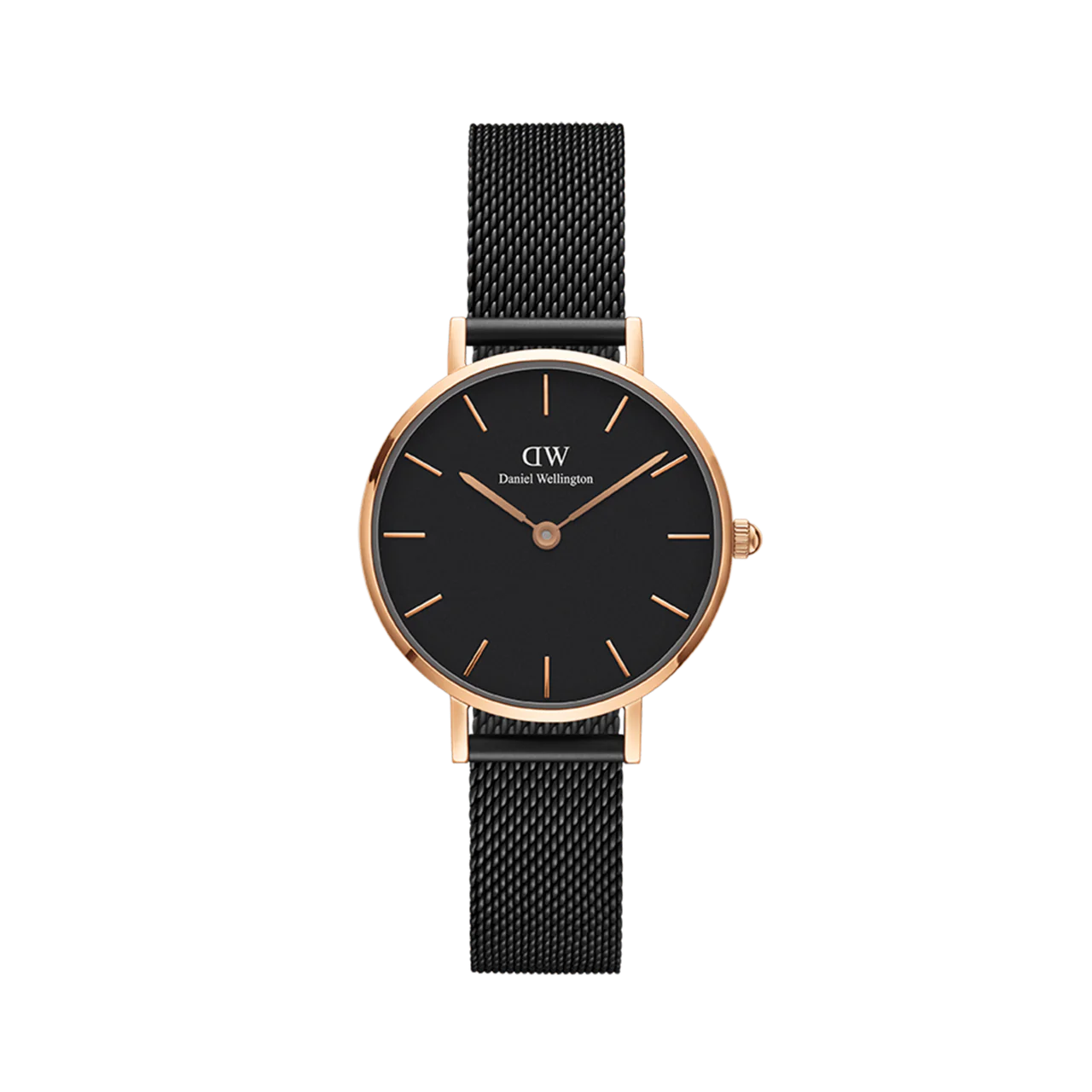 Daniel Wellington Petite 28 Ashfield Rose Gold & Black Watch - B & S Lyncris Jewellers