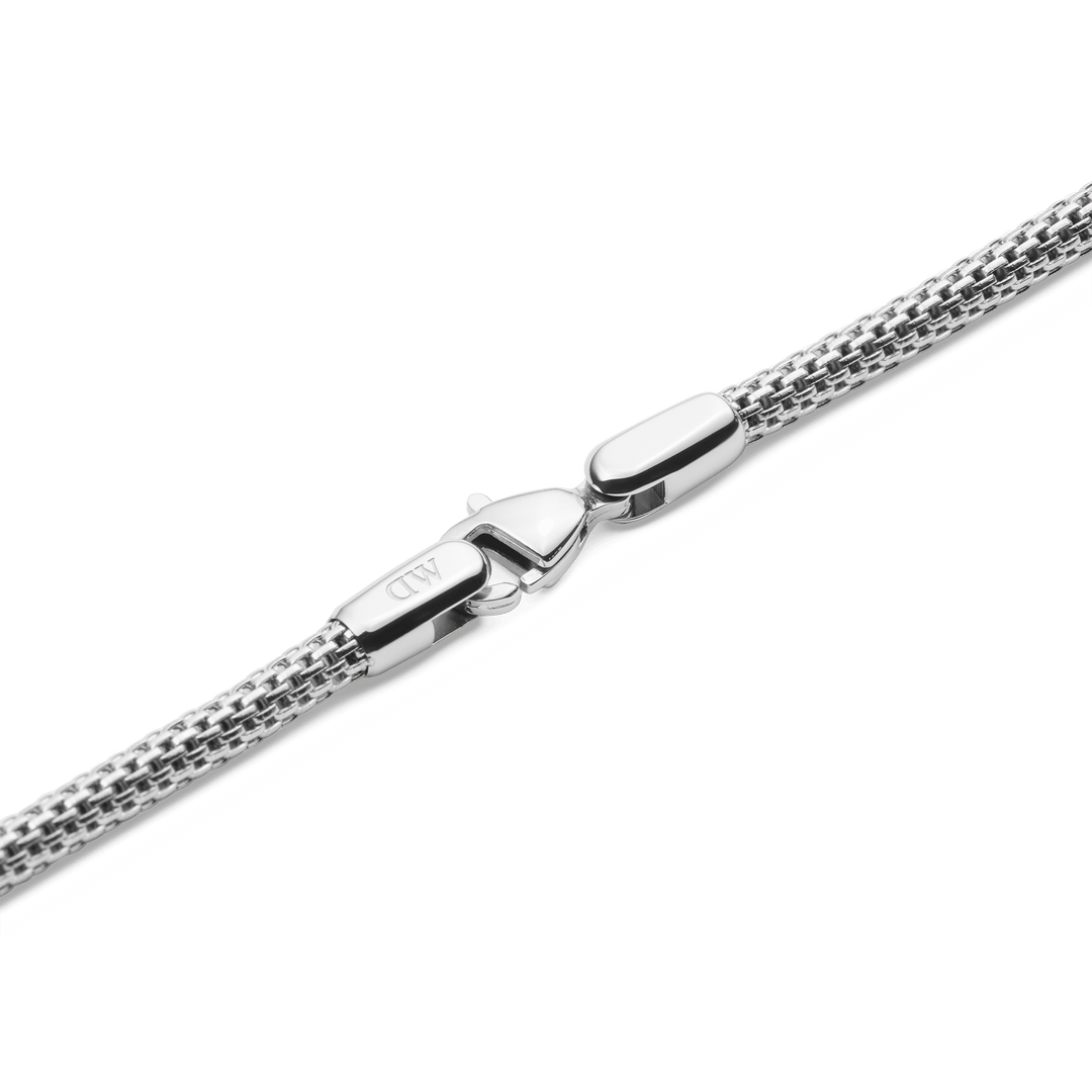 Daniel Wellington Tide Mesh Necklace Silver 2.8
