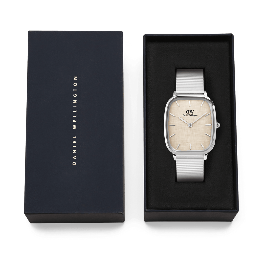 Daniel Wellington Marlon Wire Linen Silver Watch