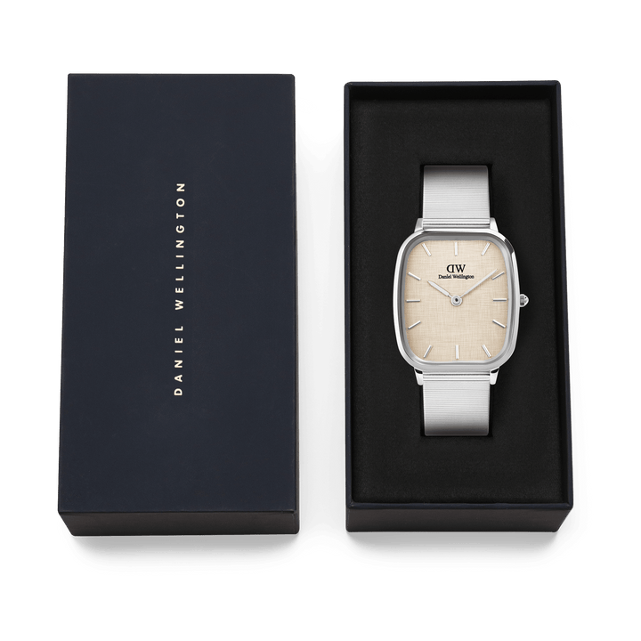 Daniel Wellington Marlon Wire Linen Silver Watch